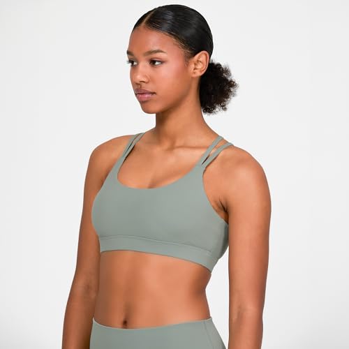 Image of YITTY Active Women's Ultraluxe Strappy Medium Impact Bra, Athleisure, 4-Way-Stretch