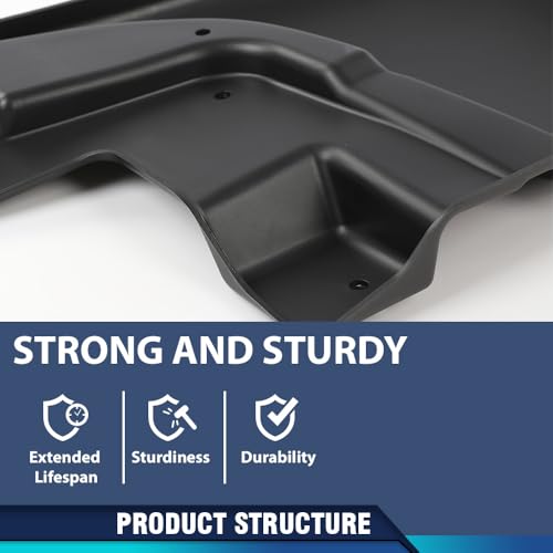 Image of PIT66 2PCS Molded Mud Flaps with Screw, Fit Toyota Tacoma 2005-2015 | 2PCS Heavy Duty Molded Mud Flaps with Screw, Fit Toyota Tacoma 2005-2015, Splash Guards Mudguard Front Molded Mud Flaps