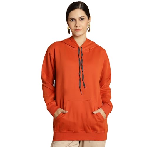 Image of Mack Jonney Printed Hooded Cotton Fleece Sweatshirt for Women (Pack of 2)-MACK50840