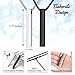 abooxiu 2 PCs Urn Necklace for Ashes Cube Cremation Jewelry for Ashes Memorial Ashes Necklace Stainless Steel Urn Keepsake Pendent Ashes Holder for Women Men