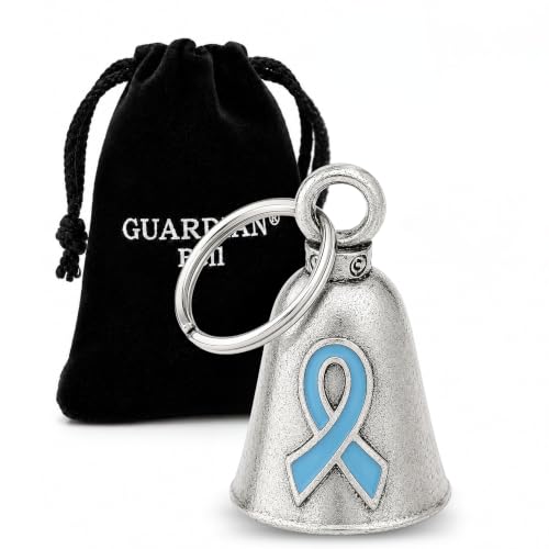 Image of Guardian Bell F ck Cancer Motorcycle Bell w /Keyring & Velvet Gift Bag | Lead-Free Pewter | Good Luck Gift | Made in USA