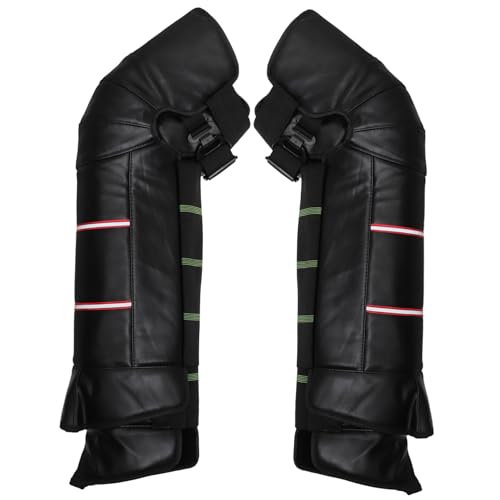 FONDOTIN 2pcs Warm Leg Covers Protective Knee Guards for Motorcycle Riding Windproof and for Outdoor Activities