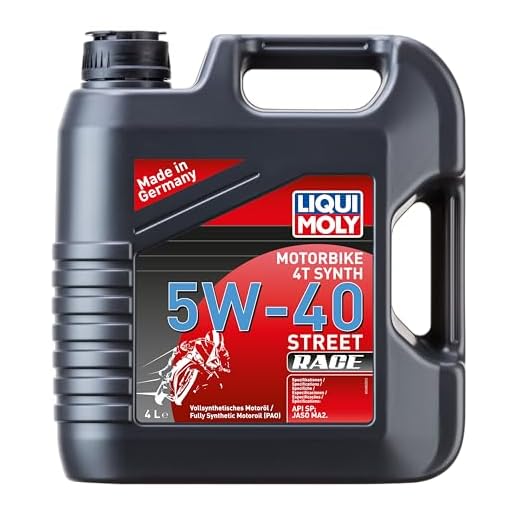 LIQUI MOLY Motorbike 4T Synth 5W-40 Street Race | 4 L | Motorrad vollsynthetisches Motoröl | Art.-Nr.: 1685, Schwarz