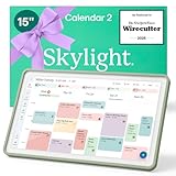 Skylight Calendar 2 - 15-inch Full HD Touchscreen Digital Calendar, Featured on Wirecutter - Wall Planner & Interactive Chore Chart, Smart Family Organizer, 16GB Storage, Wi-Fi, Wall Mount Included - Classic, Sage