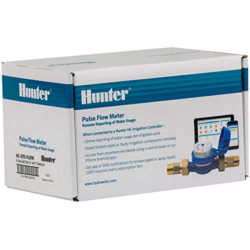 Hunter HC100FLOW 1" Irrigation Flow Meter, Smart Water Meter for Sprinkler Systems, Leak Detection Sensor, Flow Monitoring, Compatible with HC, Pro-HC, HPC, and HCC Controllers by Hunter Industries - Image 5