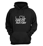 Greys Anatomy Tv Serie Love Fans Quote_KK015539 Hoodie Kapuzenpullover Kapuzen Novelty Design Gift Unisex Men's Women's Youth - Medium - Black