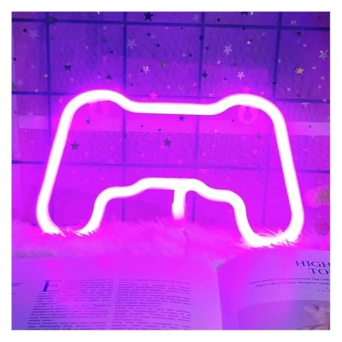 Enseigne lumineuse au néon LIVE rose pour décoration murale