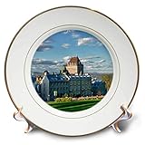 Aus Porzellan 3dRose Kanada, Quebec, City. The Chateau Frontenac Hotel. – Porzellan Teller, 20,3 cm (CP 205920 _ 1)