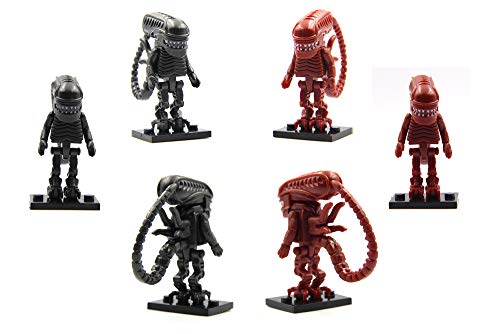 Magma Brick Xenomorph Alien 6 Figura Compatible con Lego