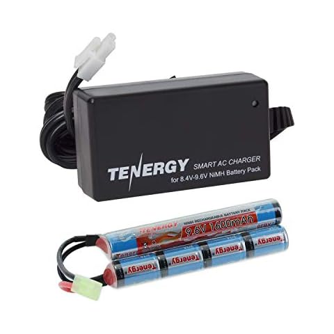 Tenergy 9.6V 1600mAh Battery Pack + NiMH Smart Charger Cover
