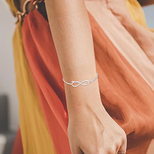 Personalized Name Bracelet or Anklet Bracelet with CZ Birthstone 925 Sterling Silver /10K/14K/18K Custom Names Birthstone Bracelet Anklets Dainty Jewelry Birthday Gifts for Women4