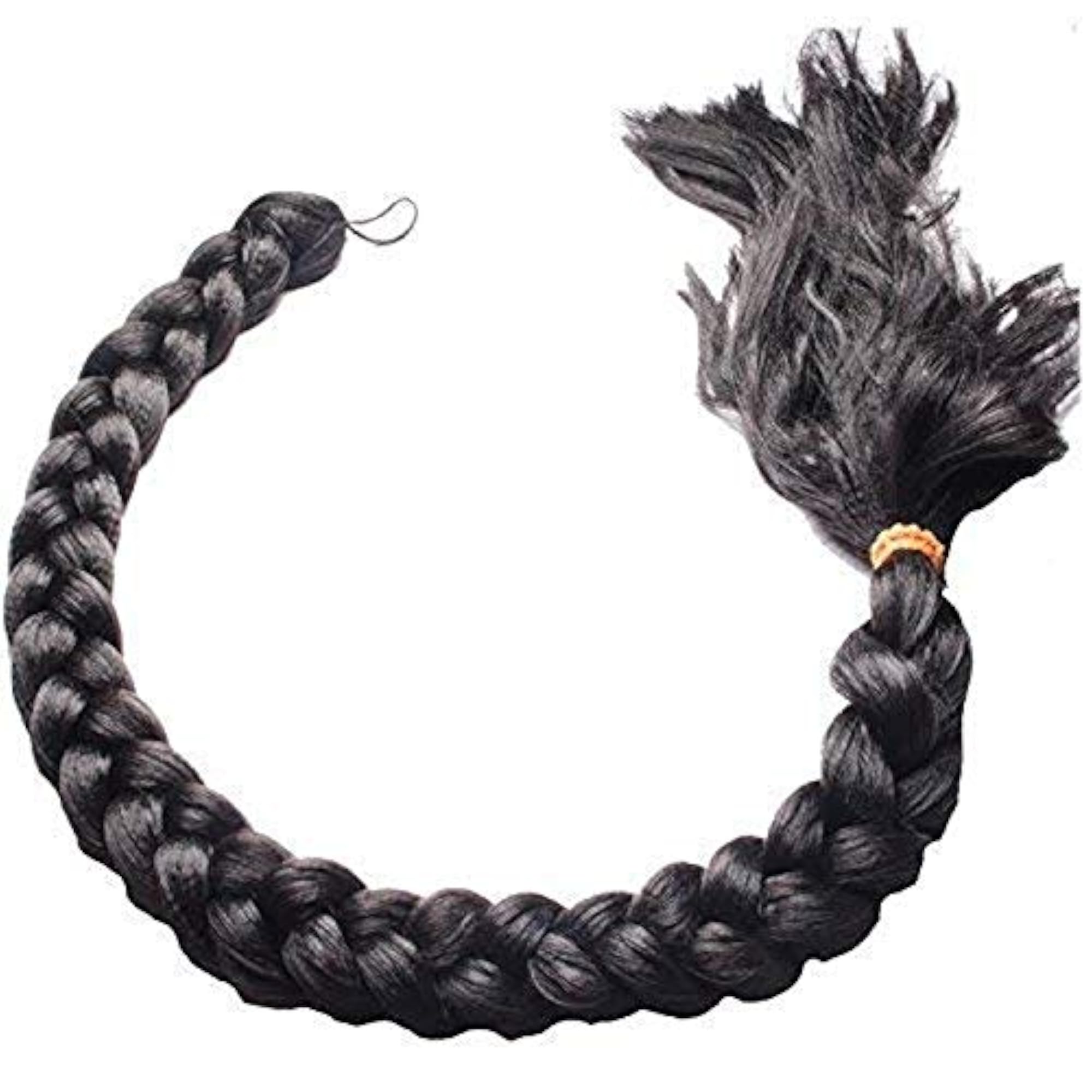 Set of 2, 24Inchs Black Hair Parandi for Wedding Accessories