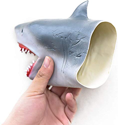 Image of Yolococa Hand Puppet Toys Realistic Latex Animal Shark Instagram Children Toys