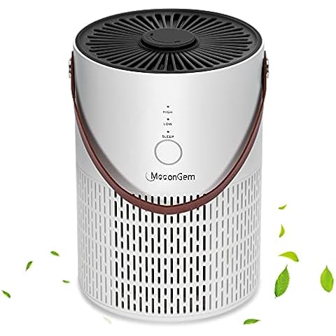 MooonGem Air Purifier Air Filter for Bedroom Home，Air Purifier with Fragrance Sponge for Better Sleep，Home Air Purifiers with Night Light Cover
