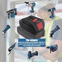 TPDL für Einhell Bosch BAT Akku Adapter Konverter, für Einhell 18V Li-Ion Akku arbeitet für Bosch 18V System Batterie BAT609 BAT610 BAT618 BAT619 Elektrowerkzeug (Keine Batterie) – Ansicht 4