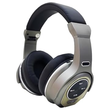 Fone de Ouvido Bluetooth Headset sem Fio Caixa de Som (Prata)