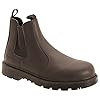 GRINDER Safety Twin Gusset Dealer Boot, Brown Leather, 11 UK #5