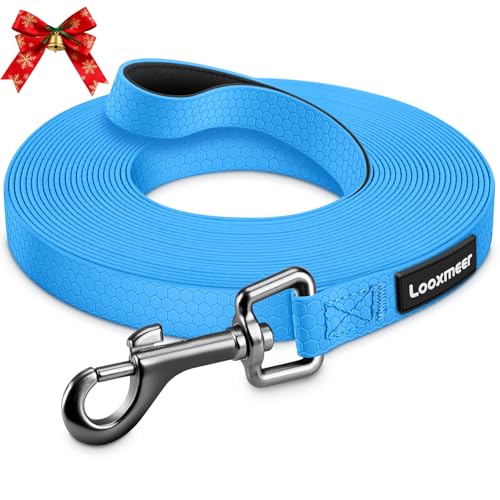 Wasserdicht Schleppleine für Hunde, 3m 5m 7m 10m 15m 20m 25m 30m Biothane Schleppleine mit Robusterem Karabiner, Wasserfest Hundeleine, Laufleine für Große bis Kleine Hunde, Reißfeste Trainingsleine