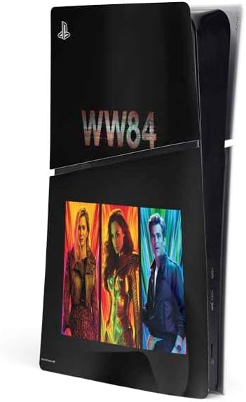 Skinit Decal Gaming Skin Compatible with PS5 Slim Digital Edition Console - Officially Licensed Wonder Woman 1984 (2020) WW 84 Teaser Poster Design