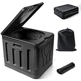 Campingtoilette Faltbar, Eckige Reisetoilette, Camping WC Ohne...