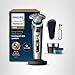 Philips Norelco Shaver i9000 Prestige, Wet & Dry Electric Shaver, Dark Slate Nova, SenseIQ Technology, Triple Lift & Cut System, 360 Rotating Dual SteelPrecision Blades, Charging Stand, XP9204/85