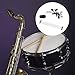 Bstinay Drum Tone Control Silencer & 14 Inch Snare Drum Spring Suit for Vintage Modern Snares Black Snare Drum Such As 12 