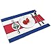 Manteles individuales de poliéster con bandera de Costa Rica, juego de 4 manteles individuales para mesa de comedor, fáciles de limpiar, antideslizantes, resistentes al calor (45,7 x 30,5 cm)