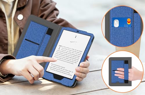 TOKILO Hülle für 7 eReader (12. Generation) - 2024 und Colorsoft Signature Edition (1. Generation 2024), Kickstand Schutzhülle mit Auto Sleep/Wake Funktion und Handschlaufe (K4)
