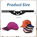 Hat Brim Bender, Perfect Hat Curve Band Hat Brim Shaper for Fitted Hats Easy Hats Shape Keeper Hat Curver Tool with 9 Curve Options for Baseball Caps, Easy to Shape (Smile Style)