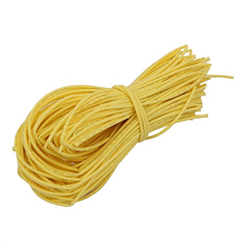 Aexit Filo avvolgente per guaine termorestringenti a isolamento termico con diametro interno da 0,8 mm, lunghezza 65,6Ft, giallo ID: 624992