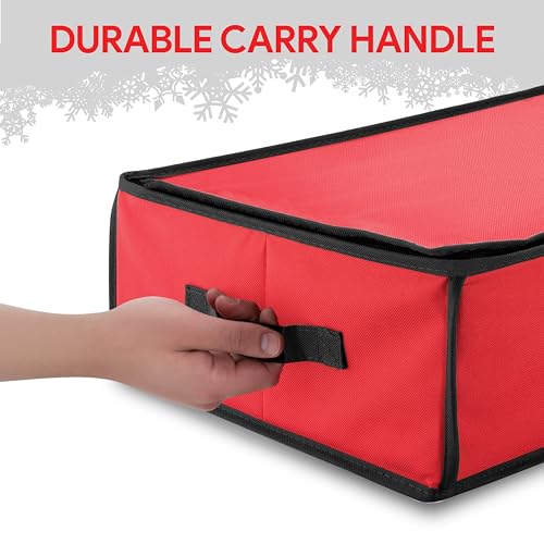 PEULEX Organizador de papel de embrulho de Natal, com alças e bolsos, bolsa organizadora de presente