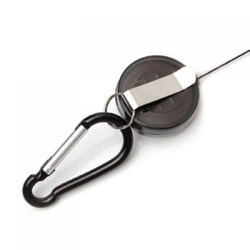 5Pcs Retractable Badge Reel Pen Belt Clip And Carabiner #TOP5