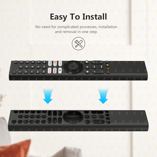 Image of RAYA Silicone Protective Cover Compatible with Xiaomi Mi TV Remote | 2025 Edition Mi FX /F Series /F Pro /X Pro /X Series TV Remote Case [Remote Not Included] (Black)