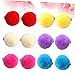 Healeved 6pairs Non-pierced Boys and Girls Girls Ear Clips Dangle Earrings for Little Toy Jewelry Plush Ball Pom Pom Fur Earrings Clip for Dress-up Parties