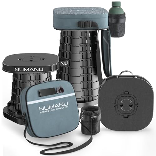 NUMANU XXL Collapsible Stool, 3-in-1 Cushion + Bag, 1000 lbs, Square by NUMANU - Used condition - US$46.31