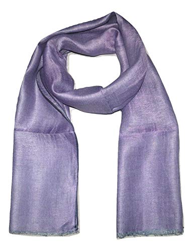 100% PURE LINEN SCARF, TWO TONE TWILL WEAVE, LARGE LINEN SCARF. (LAVENDER & GREY). X2811