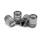 Proteger y decorar su coche. Válvula del neumático del coche Caps Auto Styling neumático de la rueda for Toyota Camry Corolla CHR Yaris RAV4 Auris Prius Prado Land Cruiser (Color : Silver)