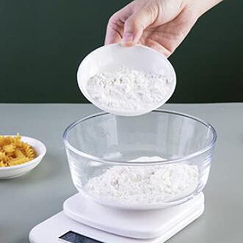 Báscula de Alimentos Báscula de Alimentos de precisión, Perfecta for Pesar Alimentos y café, for nutrición y preparación de Comidas, Color: Blanco, tamaño: 11 cm * 17 cm. 1 Pieza