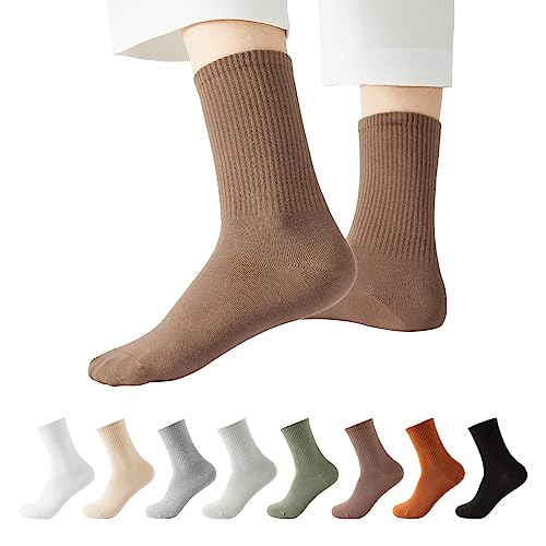 J-Box Womens Cotton Crew Socks, Thin Soft Comfort Breathable Dress Socks, Above Ankle Crew Socks For Business, Casual. #TOP7