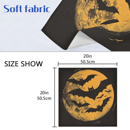 Servilletas de Tela Halloween Multicolor Set 6 20x20 pulg miniatura 6