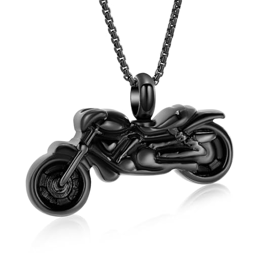Collier funéraire moto étanche pour protéger les cendres du deuil