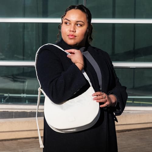 Freshly Picked Zurich Crescent Crossbody Sling Bag, Polar White2