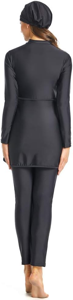 Full Cover Muslim Swimwear Modest Swimsuit for Women Islamic Hijab Beachwear Swimming Burkini Swimming Suit