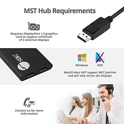 DisplayPort Daisy Chain Hub pour double écran de bureau - 6