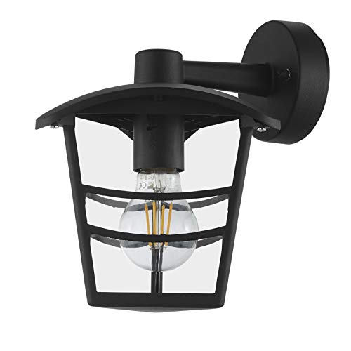Preisvergleich Produktbild INSPIRE - Außenwandleuchte aus Aluminium PALAMA - Für E27-Glühlampe - IP44 - Schwarz