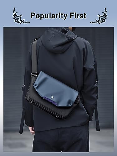 FSD. WG Satchel Messenger Bag for Men Canvas,Business Travel Bag Bookbag Shoulder Bag with Upgraded Feature2