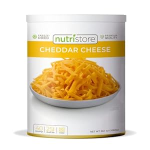 Nutristore Gefriergetrockneter Cheddar-Käse Gerieben