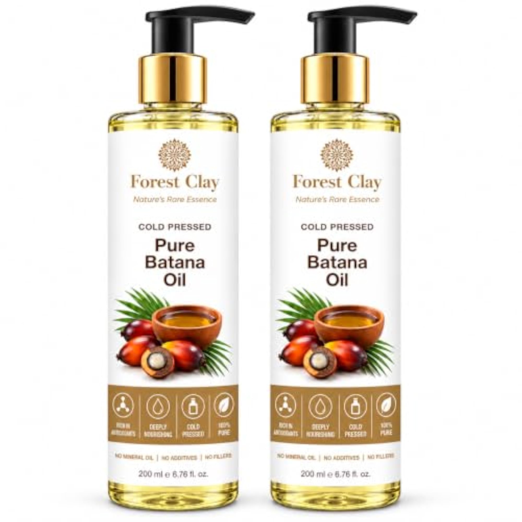 Pure Batana Oil Carrier Oil, 200ml Pack of 2