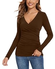 V Neck Wrap-brown