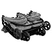 Imagen de Genérico Carrito para Gemelos de Acero Gris Claro y Negro